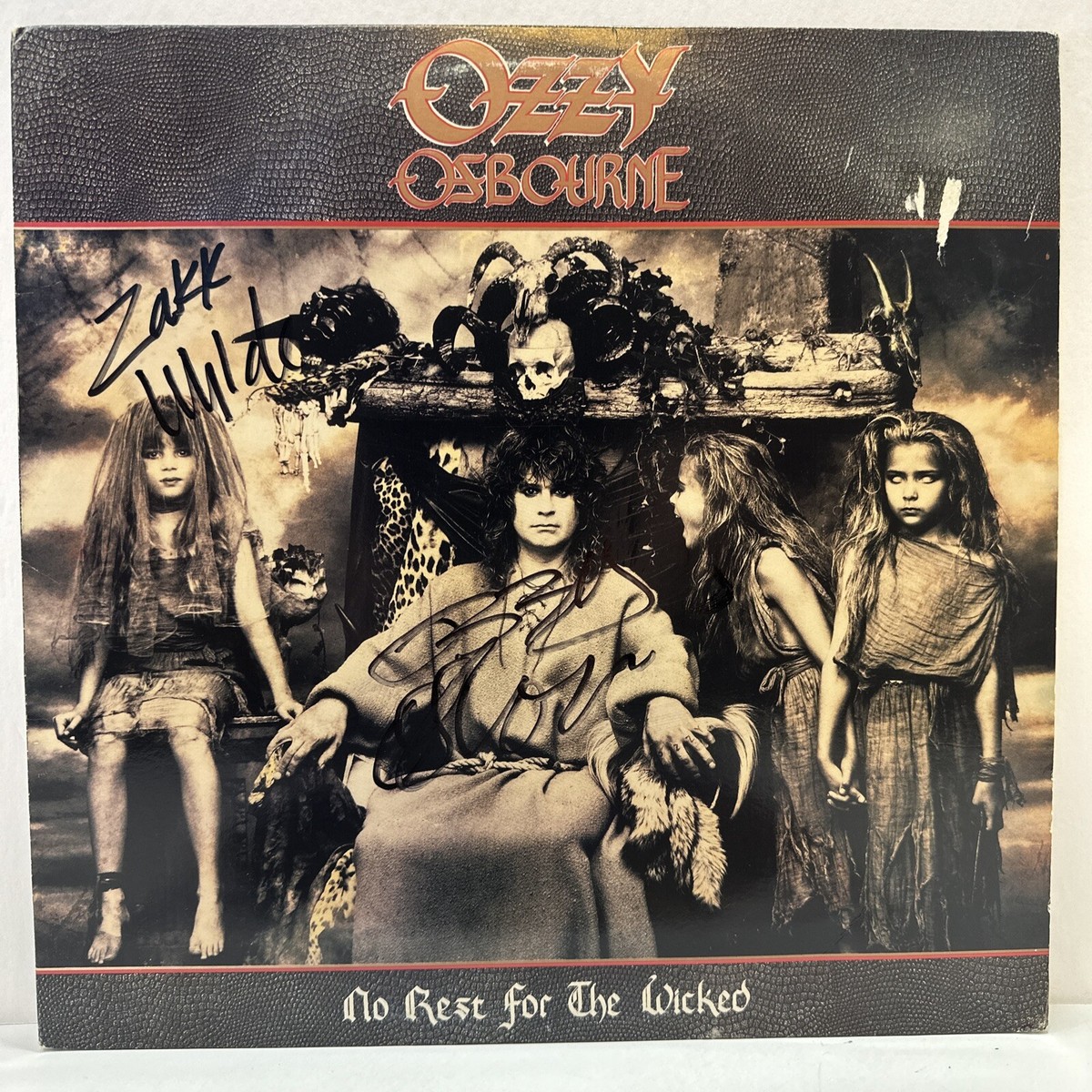 Ozzy Osbourne NO REST FOR THE WICKED 1988 “AUTOGRAPHED”by