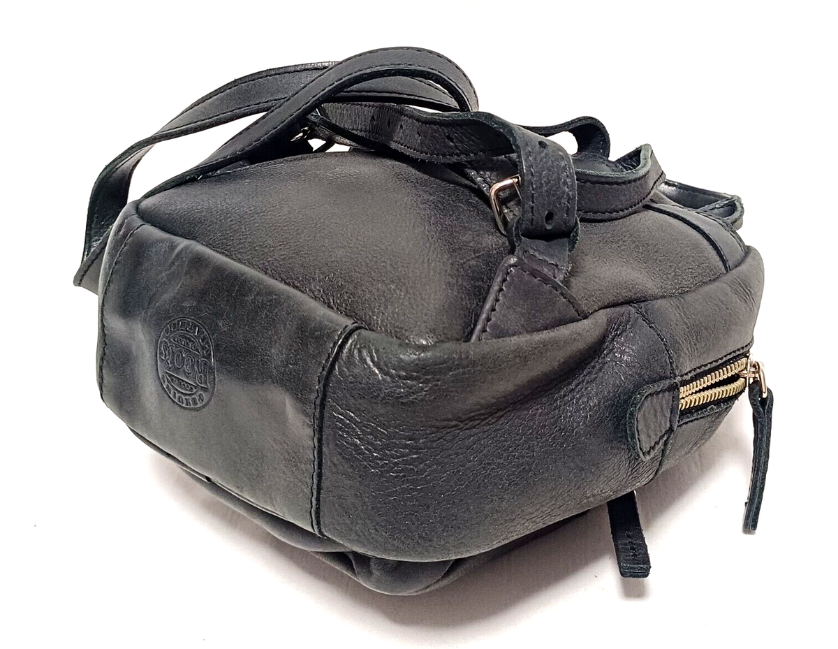 ROOTS CANADA CHELSEA DARK GRAY LEATHER MINI RUCKSAK BACKPACK BAG