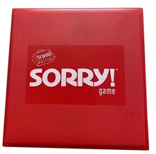 Sorry! Travel Sized Board Game Compact Edition Pieces & Case