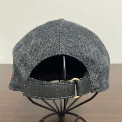 Gucci Men's Black GG Logo L size cap hat from Japan Free Gucci Men's Black GG Logo L size cap hat from Japan Free