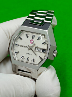 vintage RADO AROSA watch Automatic 25 Jewels LR 2836 Day / Date Indicator