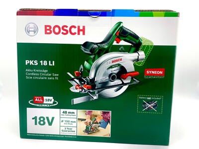 Bosch Akku-Handkreissäge PKS 18 LI ohne Akku  18V 48mm,150mm Klinge NEU OVP
