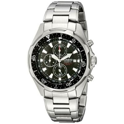 Casio AMW330D-1AV Diver Inspired Men's Sport StainlessSteel Wrist Watch Preowned