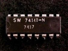 74141-N - SW BCD to Decimal Decoder/Driver for Nixie Tubes (DIP-16)