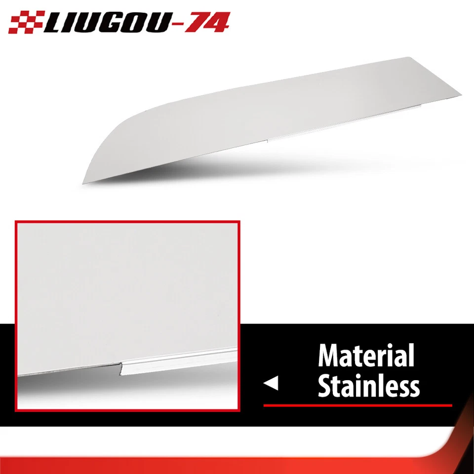 2PCS Fit For 2013+ Kenworth T680/T880 Stainless 8" Chopped Window Trim LH&RH - Imagem 4 de 4