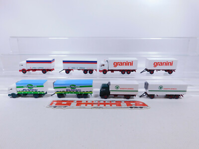 4x wiking H0 1:87 Truck MB : Westfleisch+Granini+ Mr. Softy + Gilde, Mint #