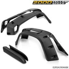Fit For 97-06 Jeep Wrangler TJ 7" Wide Black Pocket Extended Fender Flares 6PCS