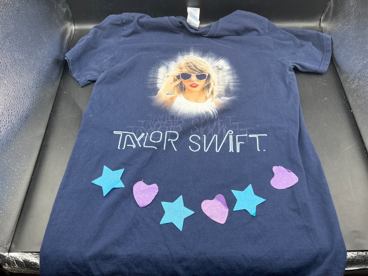 Official Taylor Swift 1989 World Tour Navy Neon Lights T-Shirt w
