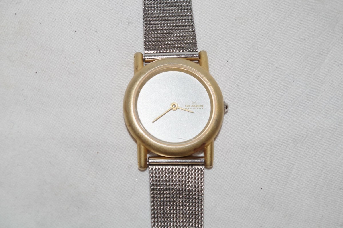 Skagen Women\'s Watch Gold Case w/ Stainless Steel Mesh Band Date Indicator Skagen Women main image 3