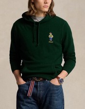 Polo Ralph Lauren Men's Polo Bear Wool Hooded Sweater - L