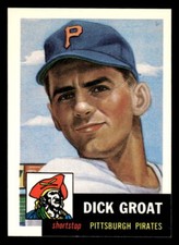 1991 Topps Archives 1953 #154 Dick Groat Bio uses black text