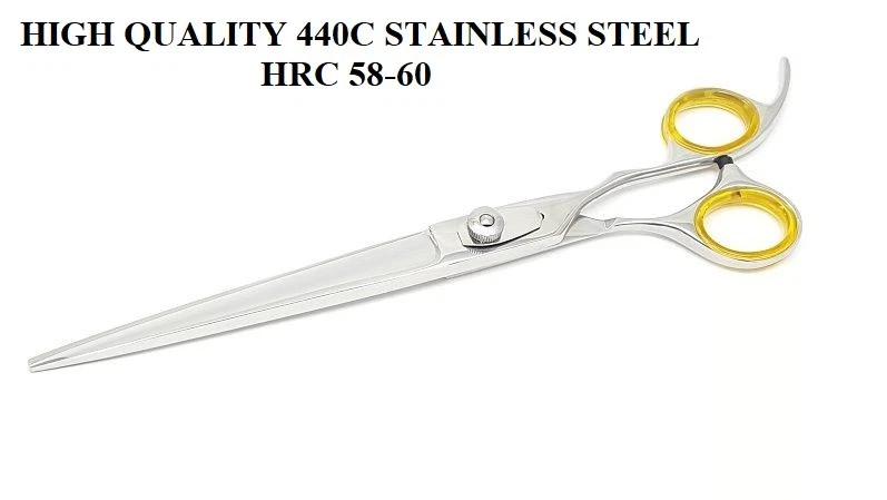Dog/Pet Grooming Scissors- 8.5" Straight-Right - 440C - HRC-58-60
