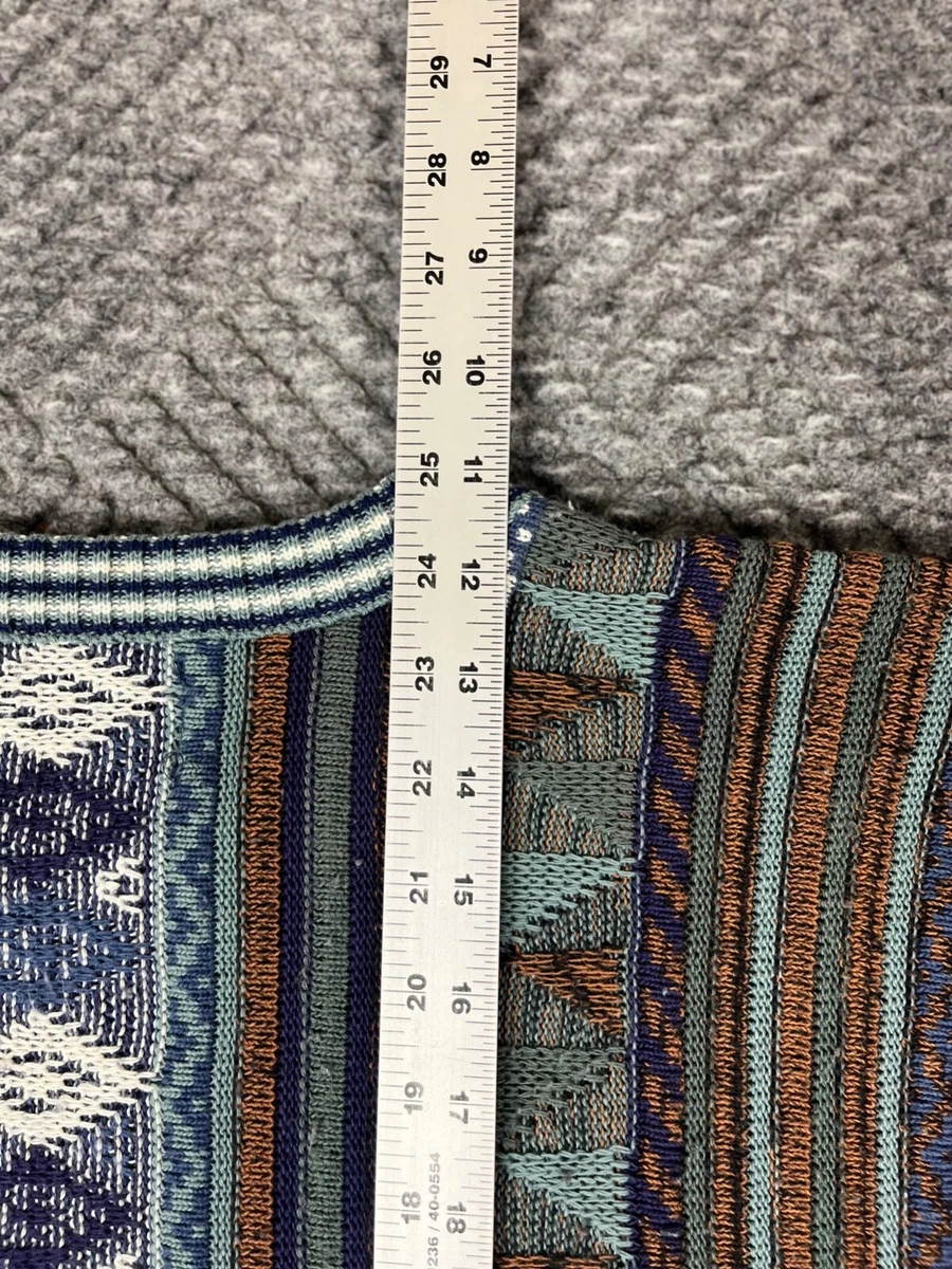 Vintage American Priority Sweater Adult Large 3D Knit Crewneck