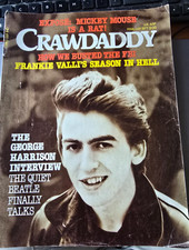Crawdaddy Magazine Feb. 1977 George Harrison Beatles interview; Frankie Valli