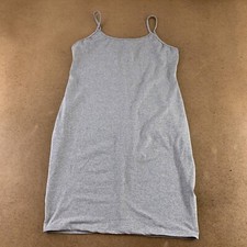 Shein Curve Womens Sheath Dress Gray Heathered Spaghetti Strap Plus 1XL New