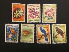 ICOLLECTZONE Madagascar 340-346  VF Hinged birds