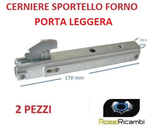 Meneghetti Pair Oven Door Hinge 17 x 23,5 cm door springs | eBay