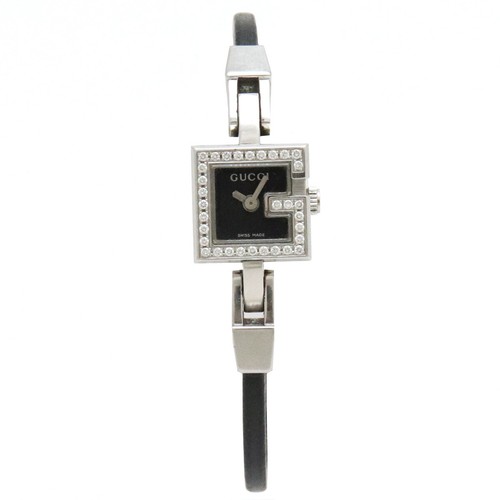 GUCCI G Logo G Mini Bezel Diamond Black 