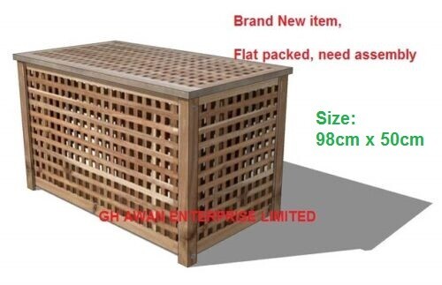 IKEA Mesa Esquinera Almacenamiento Hogar Salón Madera Maciza Acacia Marrón 98x50cm, HOL