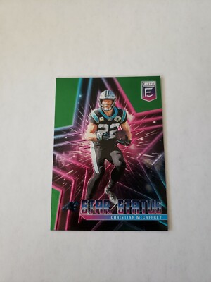 Christian McCaffrey 2020 Donruss Elite Star Status Green #10 Panthers Parallel