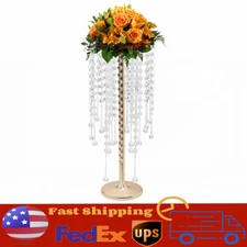 10Pcs 55cm Tall Crystal Flower Stand Centerpieces Vase Wedding Party Decor