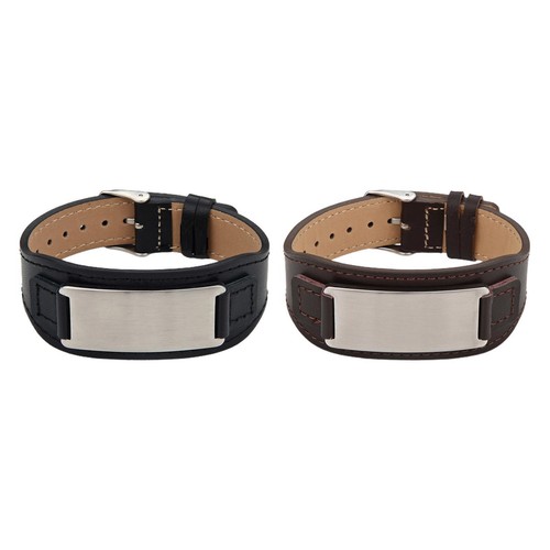 Bracelet Double Chelsea FC - Cuir Véritable, Plaque Logo IP - Neuf Avec