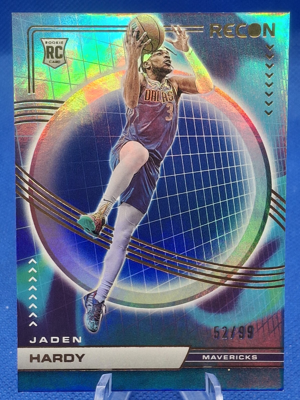 2022-23 Panini Recon Jaden Hardy RC Rookie Card #204 Holo Blue /99