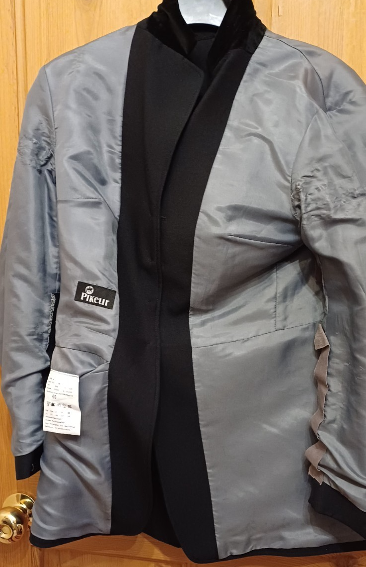 Veste D'équitation Pikeur Noire Polyester, Taille 36, Pour Compétition