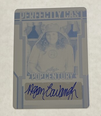 2023 Metal Pop Century Perfectly Cast Printing Plate Megan Cavanagh 1/1 Auto
