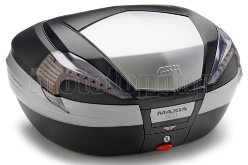 GIVI V56NT TOP CASE + REAR RACK MAXIA 4 HONDA XL 125 V VARADERO 2003 03 2004 04 - Picture 2 of 3