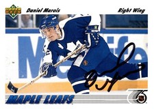 Daniel Marois - Signed 1991-92 Upper Deck Card #331