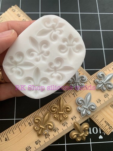 Fleur de Lis Silikonform Handarbeit. - Bild 5 von 7