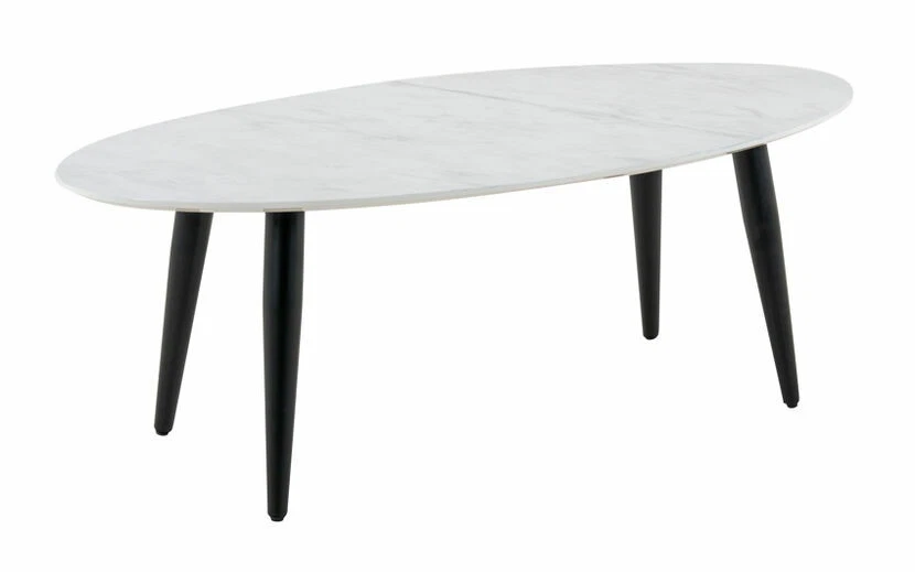 White Coffee Table with Black Legs FREE DELIVERY. Living Room