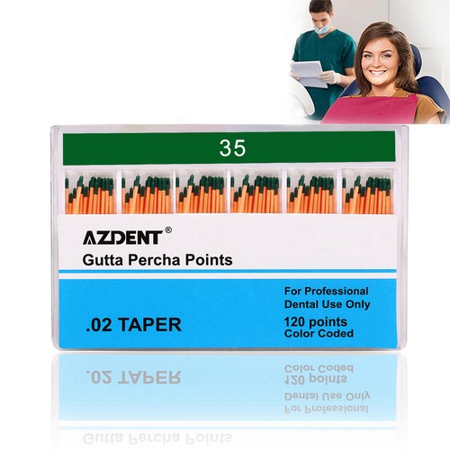 Dental Endo Absorbent Paper Points/Root Gutta Percha Points 0.02/04/06 15-80# F# - Picture 46 of 187