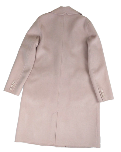 NWOT Soia & Kyo Wool Blend Size L Double Breasted Beige Tone Pink Long Coat - Picture 2 of 13