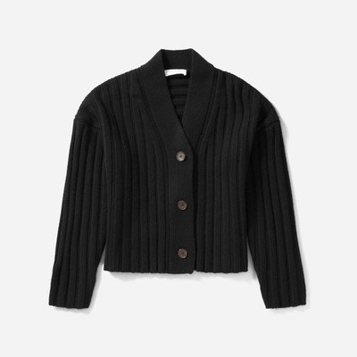 everlane black cardigan