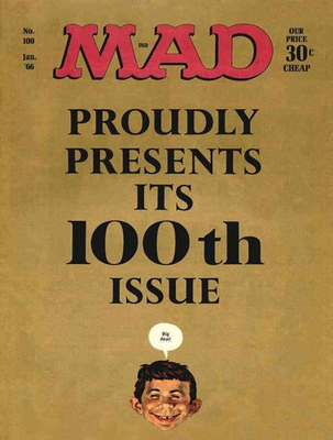 #ad Mad #100 GD; E.C low grade January 1966 magazine w BagBoard $25.98