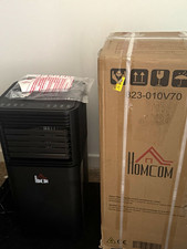 HOMCOM Portable Air Conditioner Black 7000-7999 BTU Digital Control 240V