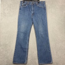 Levi's Jeans Mens 38x34 37x32 Blue 517 Bootcut Orange Tab Vtg USA Made Denim