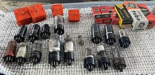 16 Vintage VACUUM TUBES + 4 Selenium Rectifiers + 6 Empty Boxes