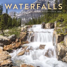 Carousel Calendars,  Waterfalls Special Value 2026 Mini Wall Calendar, 7'' X 7''