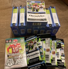 2020 PANINI FOOTBALL Chronicles & Mosaic SEALED 9 HANGER BOX + 9 Fat Pack LOT