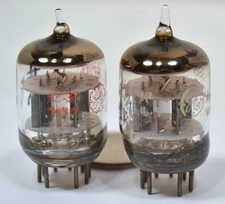 6386 MATCHED 118% PAIR GE FAIRCHILD COMPRESSOR TRIODE MIX AUDIO AMPLIFIER TUBE S