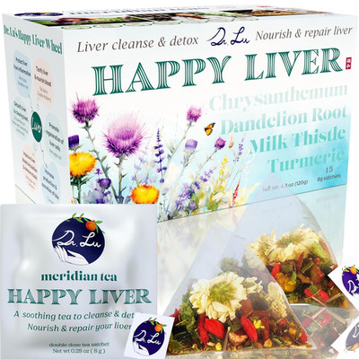  S Happy Liver Tea | 100% Natural Liver Cleanse Detox & Repair Tea Made in US |