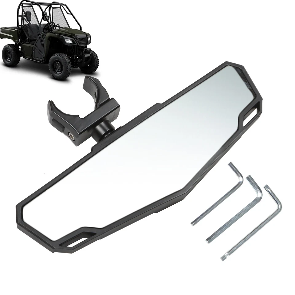 Adjustable Center Rear View Mirror For  14-24 Honda Pioneer 1000 700 520 500 - Image 2 of 4