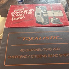 Realistic road emergency 2 Way CB Radio 40 Power Channel In Box
