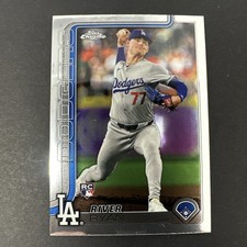 River Ryan 2025 Topps Chrome RC #18 Los Angeles Dodgers