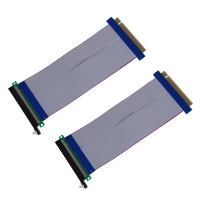 2X PCI-E Express 16X Riser Card Extender Verlaengerungskabel U8C16555