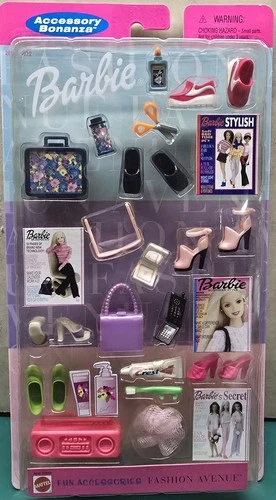Vintage 2000 Mattel Barbie Bonanza Fun Accessories Fashion Avenue #28868