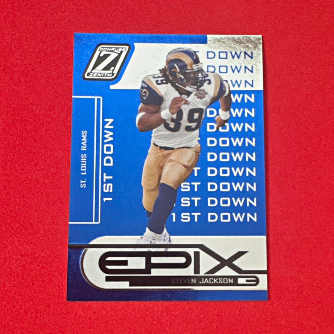 2005 Donruss Zenith Epix 1st Down Steven Jackson Rams #E-15 /600